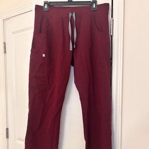 Women's Burgundy Kade™ - Cargo Scrub Pants - M / Burgundy